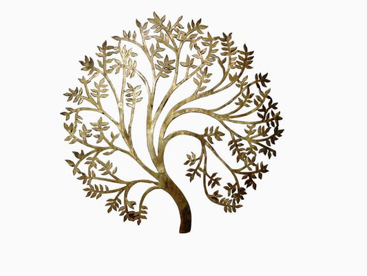 Handcrafted Brass Tree of Life Wall Art-ArtyCraftz.com