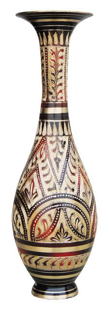 Handcrafted Brass Vase for Home Decor and Gifting 3*8.8*9.5 Inches - ArtyCraftz.com