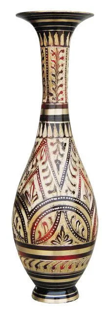 Handcrafted Brass Vase for Home Decor and Gifting 3*8.8*9.5 Inches - ArtyCraftz.com