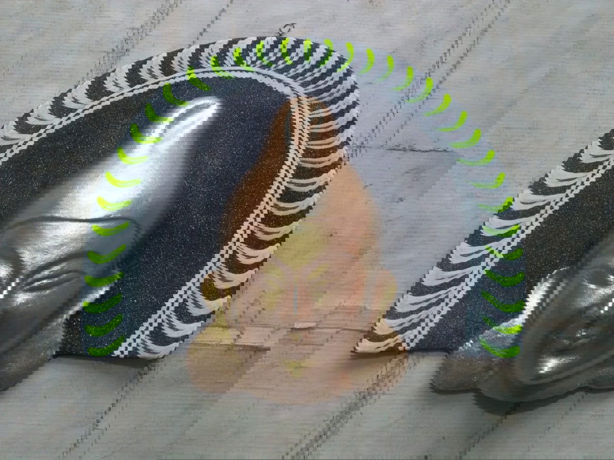 Handcrafted Buddha Paper Mache Wall Hanging for Home Decor and Gifting 1 Feet - ArtyCraftz.com