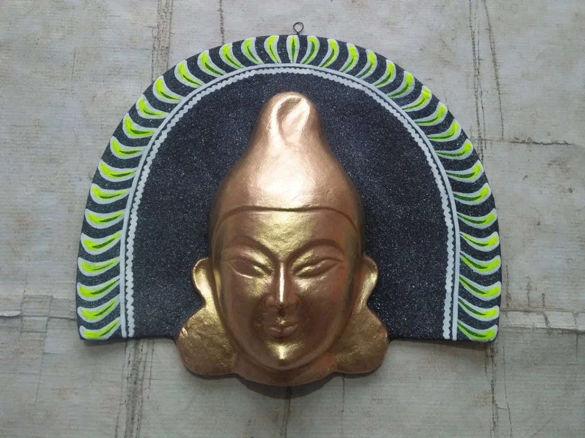 Handcrafted Buddha Paper Mache Wall Hanging for Home Decor and Gifting 1 Feet - ArtyCraftz.com