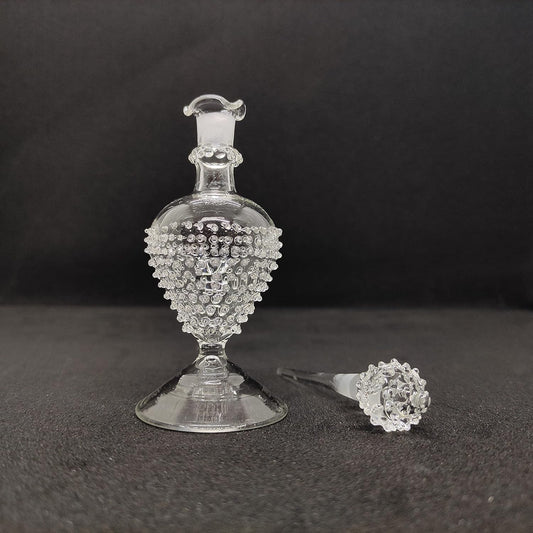 Handcrafted Clear Glass Perfume Bottle-ArtyCraftz.com