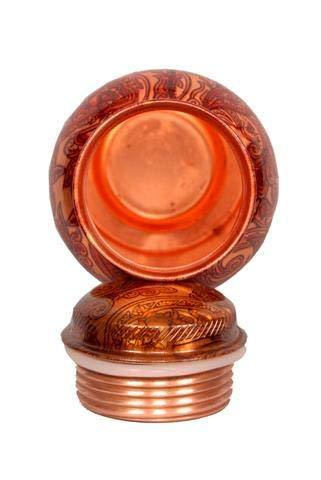 Handcrafted Copper Water Bottle for Storing Water for Travels, School and College, Office