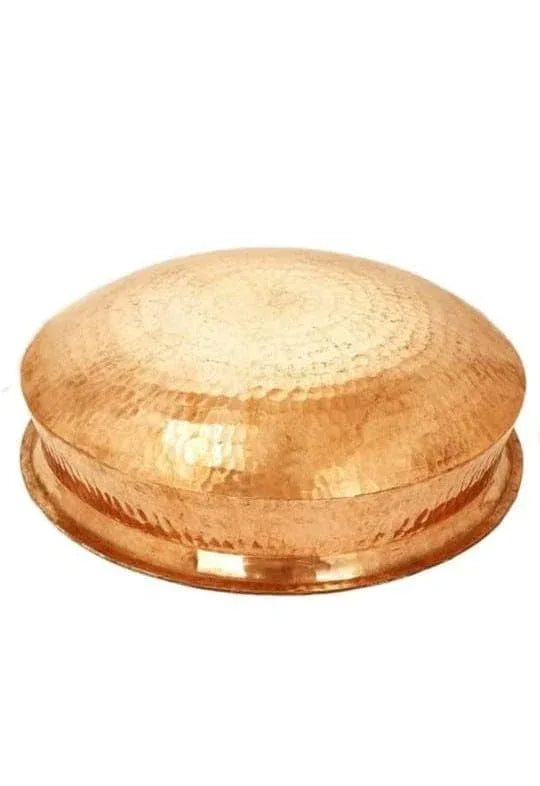 Handcrafted Copper and Steel Handi for Kitchen
