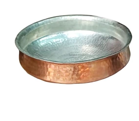 Handcrafted Copper and Steel Handi for Kitchen