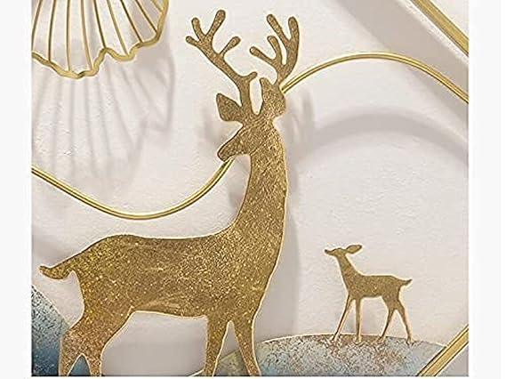 Handcrafted Golden Chinese Luxury 3D Metal Wall Art