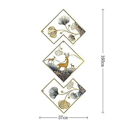 Handcrafted Golden Chinese Luxury 3D Metal Wall Art