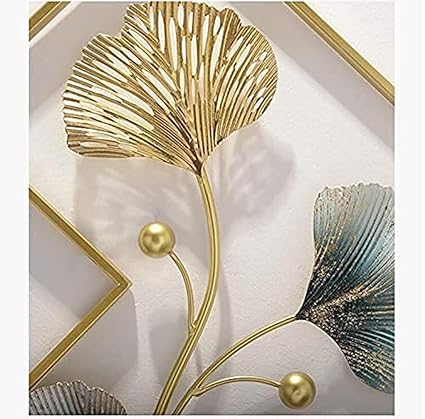 Handcrafted Golden Chinese Luxury 3D Metal Wall Art