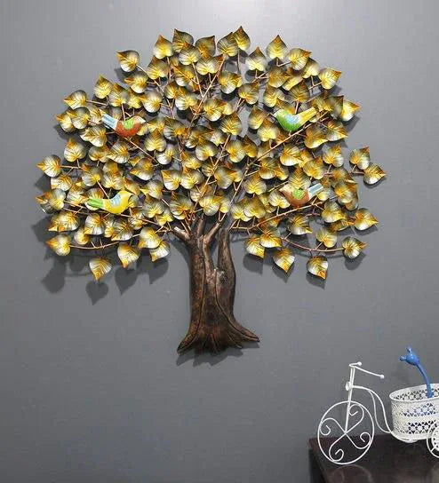 Handcrafted Iron Birch Tree Wall Art - ArtyCraftz.com