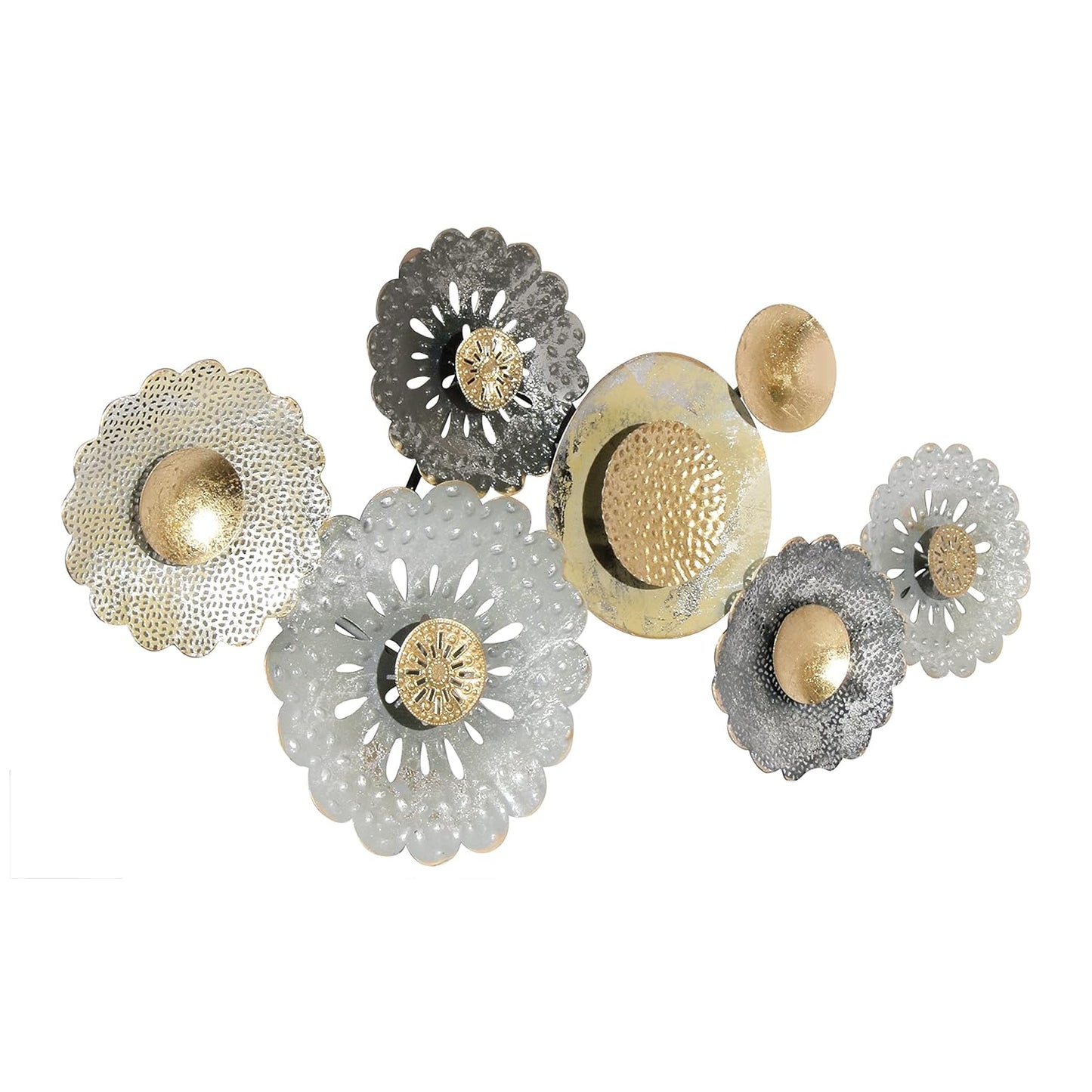 Handcrafted Iron Cora Wall Art-ArtyCraftz.com