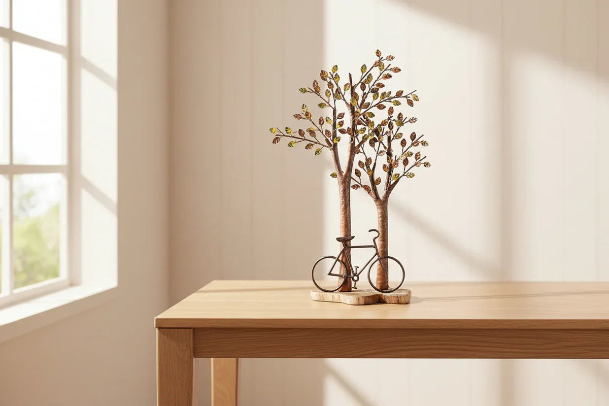 Handcrafted Iron Cycle Tree howpiece-ArtyCraftz.com