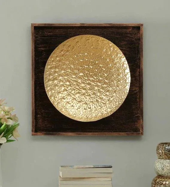 Handcrafted Iron Hammred Round Wall Art - ArtyCraftz.com
