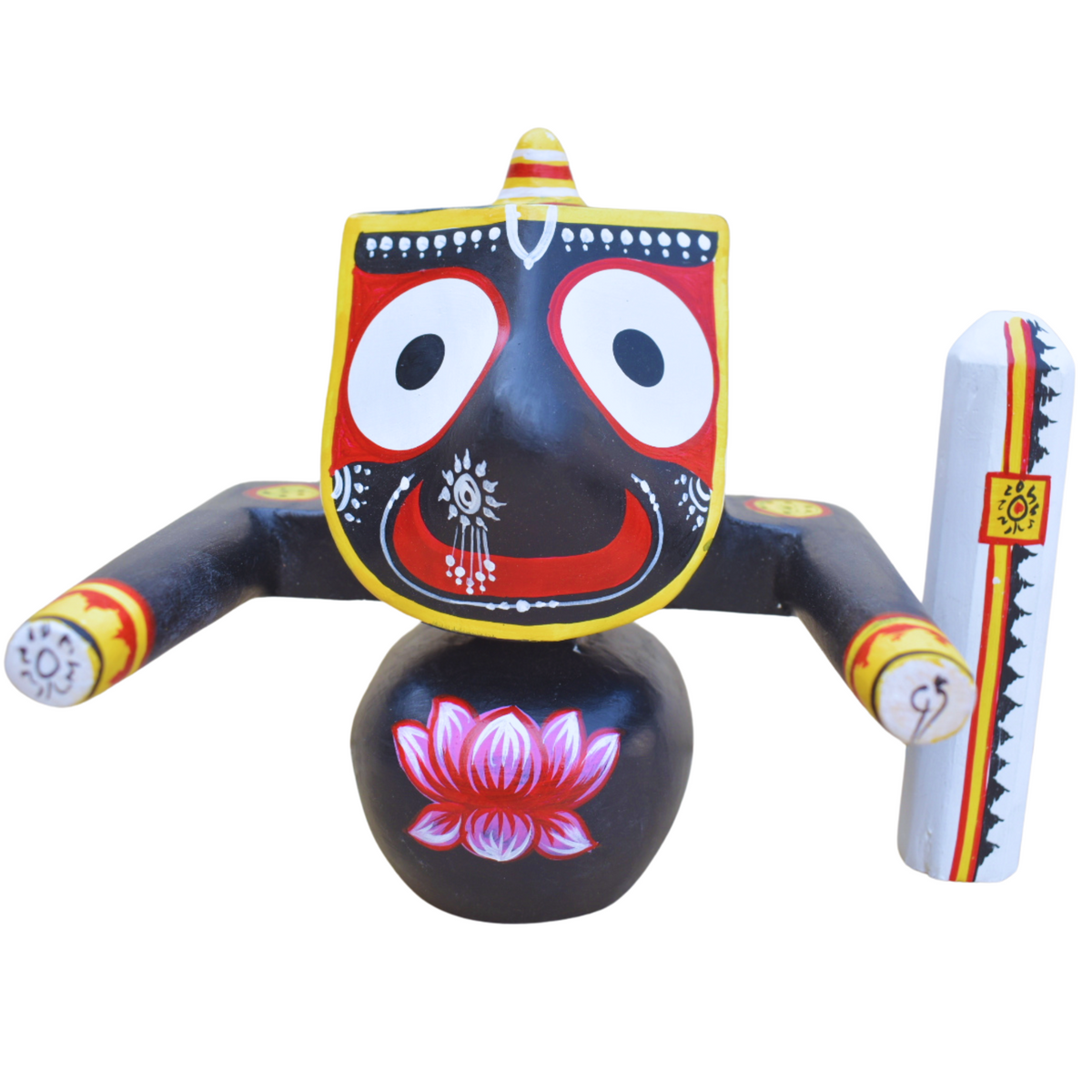 Handcrafted Jagannath Baladeva Subhadra Idol Set - 6 & 7 Inch-ArtyCraftz.com