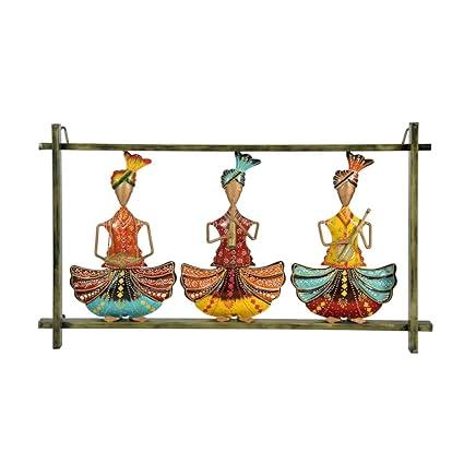Handcrafted Metal 3 Musician Frame for Wall Decor-ArtyCraftz