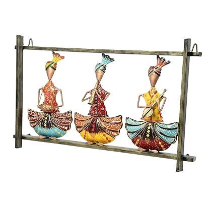 Handcrafted Metal 3 Musician Frame for Wall Decor-ArtyCraftz