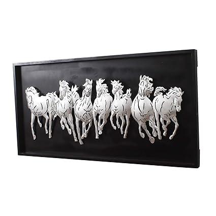 Handcrafted Metal Acid Horse Panel for Wall Decor