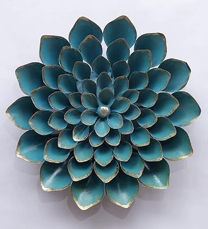 Handcrafted Metal Aster Flower for Wall Decor