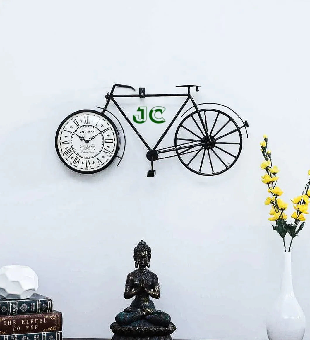 Handcrafted Metal Atlaas Cycle Clock for Wall Decor - ArtyCraftz.com