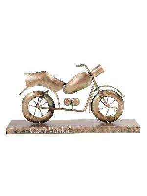 Handcrafted Metal Bike Table Top Showpiece - ArtyCraftz.com
