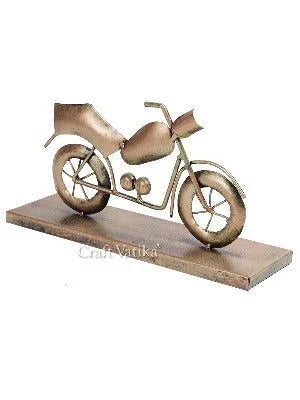 Handcrafted Metal Bike Table Top Showpiece - ArtyCraftz.com