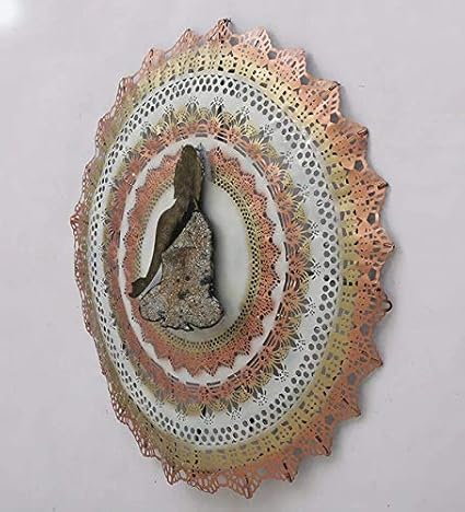 Handcrafted Metal Buddha Circle with Led for Wall Decor - ArtyCraftz.com