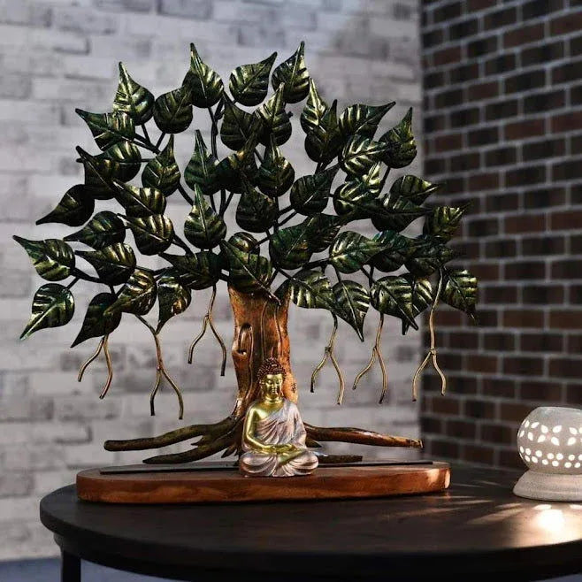 Handcrafted Metal Buddha Tree for Showpiece - ArtyCraftz.com