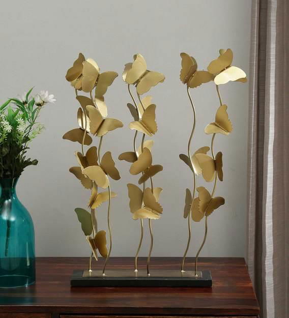 Handcrafted Metal Butterfly Family for Showpiece - ArtyCraftz.com