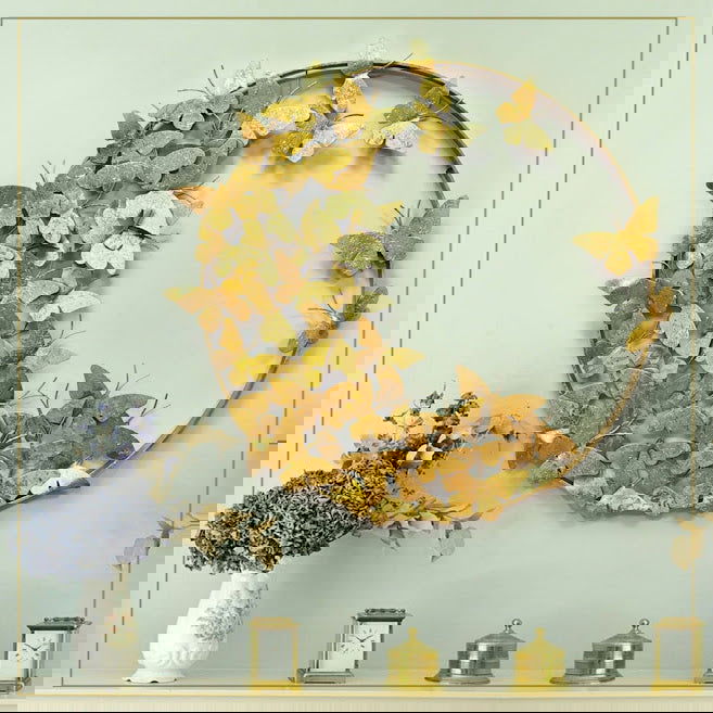 Handcrafted Metal Butterfly Frame for Wall Decor - ArtyCraftz.com