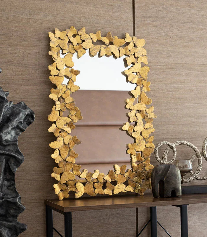 Decorative Gold Butterfly Wall Mirror Design- ArtyCraftz.com