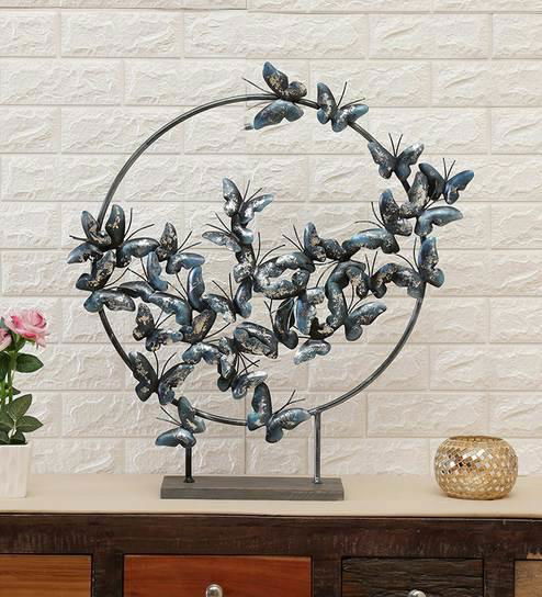 Handcrafted Metal Butterfly Ring for Showpiece - ArtyCraftz.com