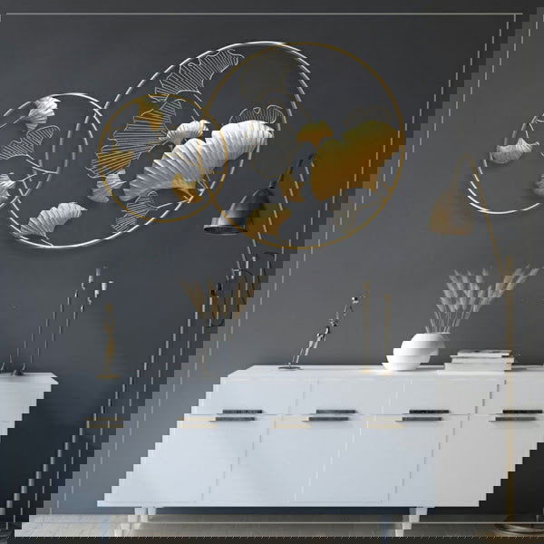 Handcrafted Metal Circles Leaves for Wall Decor - ArtyCraftz.com