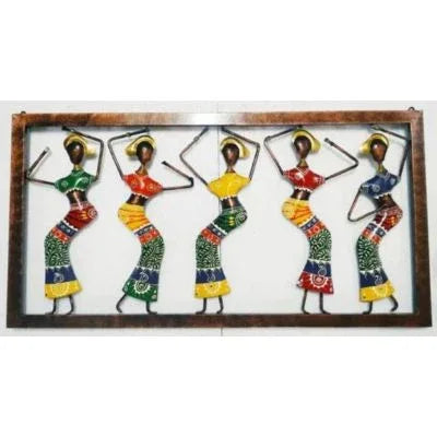 Handcrafted Metal Dancing Doll Wall Art