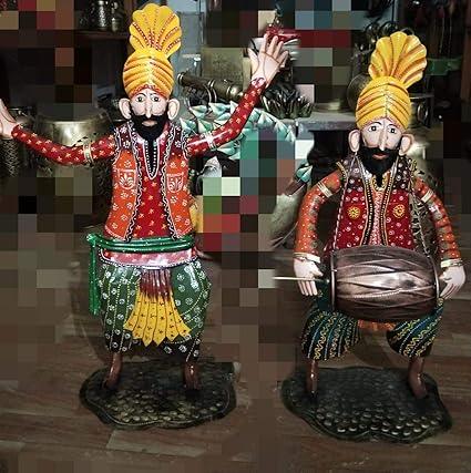 Handcrafted Metal Dancing Sardar for Showpiece