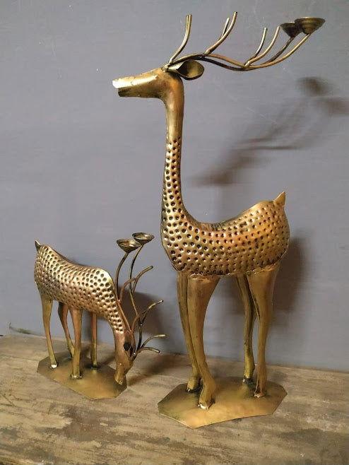 Handcrafted Metal Deer Set for Showpiece - ArtyCraftz.com