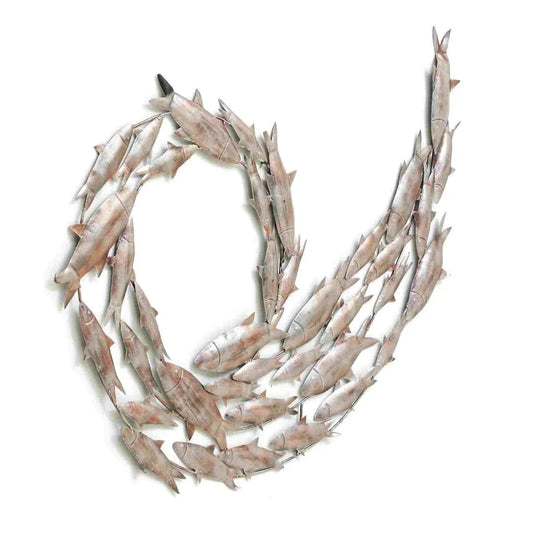Handcrafted Metal Fishes for Wall Decor