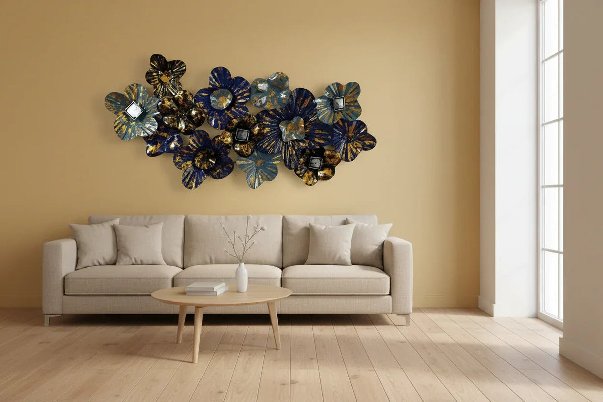 ONQUIL Floral Iron Wall Art -ArtyCraftz.com