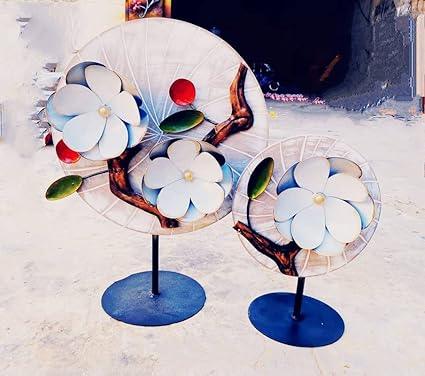 Handcrafted Metal Flowers for Showpiece