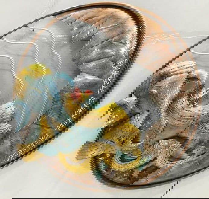 Handcrafted Metal Ganesha mantra Wall Art - ArtyCraftz.com