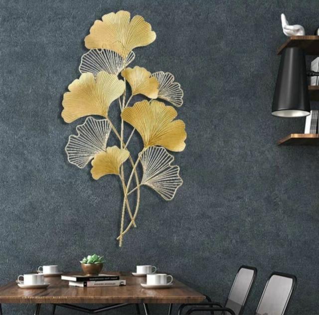 Handcrafted Metal Ginko for Wall Decor - ArtyCraftz.com