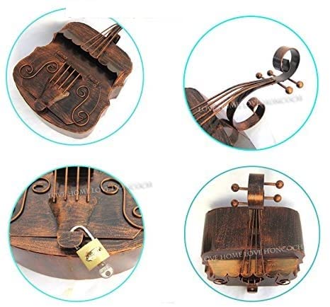 Handcrafted Metal Guitar Letter Box Wall Art - ArtyCraftz.com