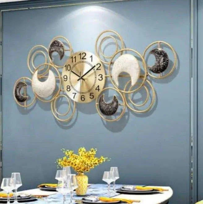 Handcrafted Metal Half Moon Time Wall Decor - ArtyCraftz.com