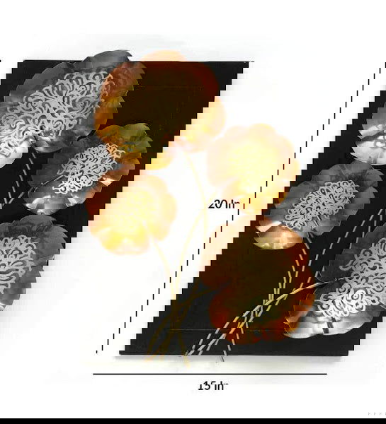 Handcrafted Metal Leaf Board Wall Decor - ArtyCraftz.com