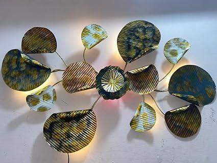Handcrafted Metal Leaf Fold Zara Wall Decor