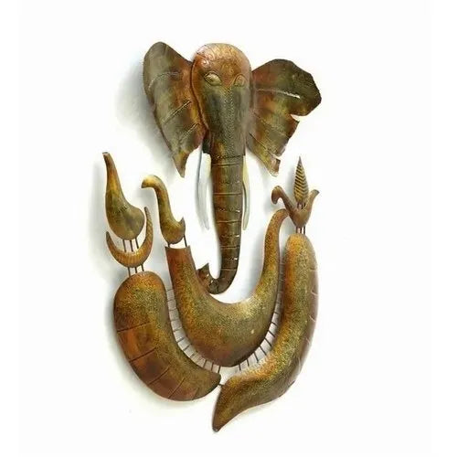 Handcrafted Metal Lord Ganesha Led Wall Decor - ArtyCraftz.com