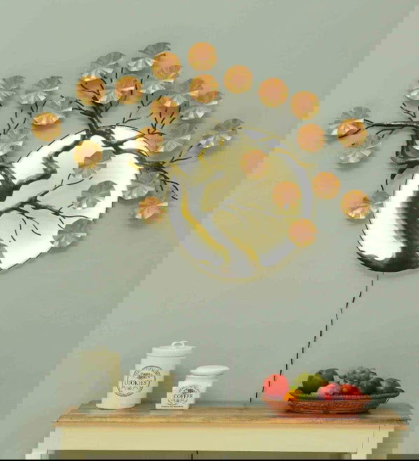 Handcrafted Metal Moon Tree Wall Art - ArtyCraftz.com