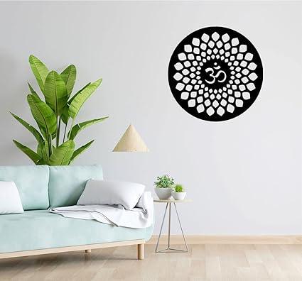 Handcrafted Metal OM Circle Wall Decor