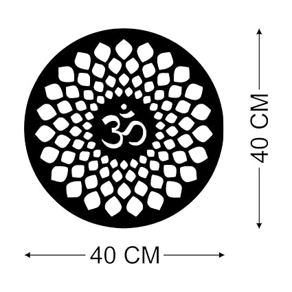 Handcrafted Metal OM Circle Wall Decor