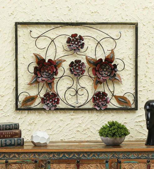 Handcrafted Metal Patti Frame Wall Decor - ArtyCraftz.com
