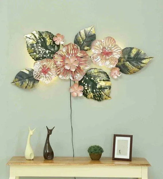 Handcrafted Metal Pink Torando Wall Art - ArtyCraftz.com