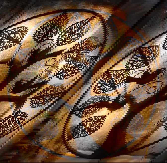 Handcrafted Metal Ring Mini Tree Wall Art - ArtyCraftz.com